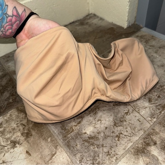 Women’s Delimira Brand Nude Strapless Soft Comfy Bandeau Bra size 34E - Picture 14 of 14